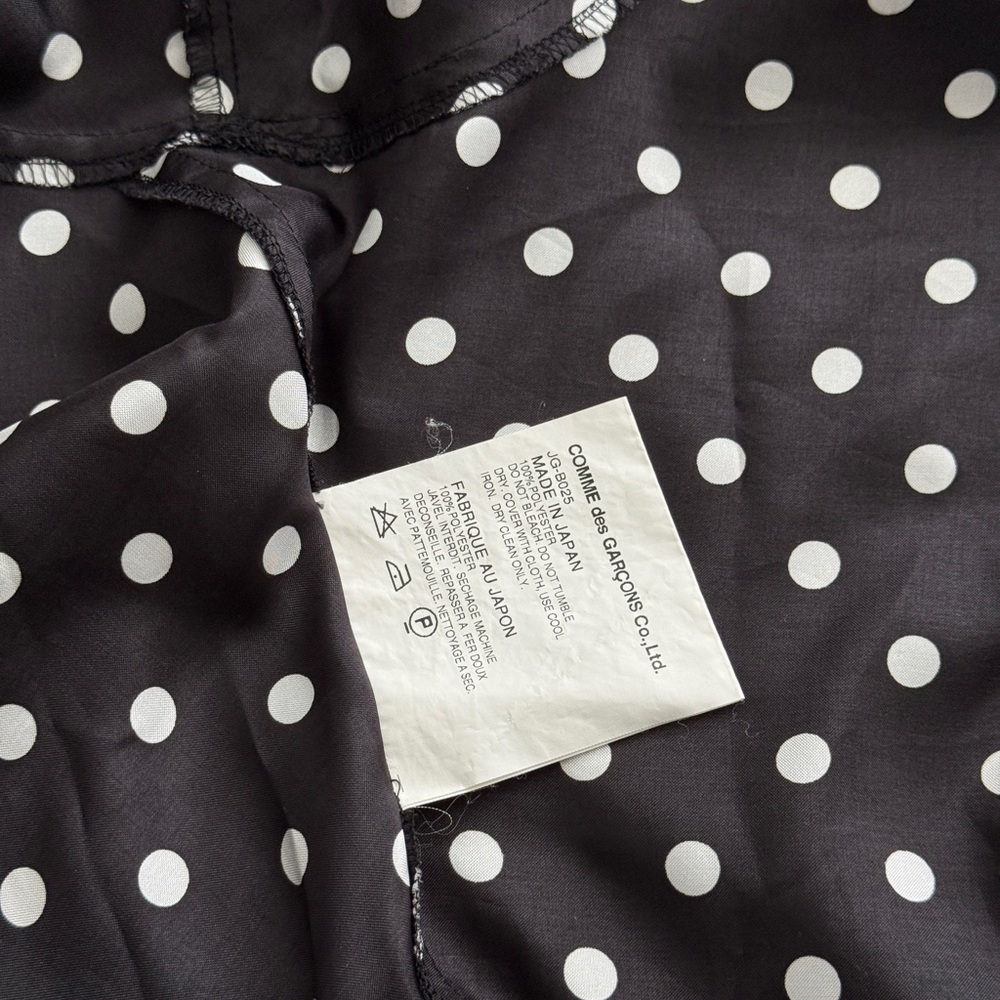 Junya Watanabe Black Shirt with White Dots - Picture 5 of 6